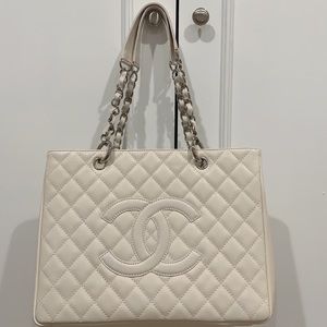 Chanel classic Ivory tote